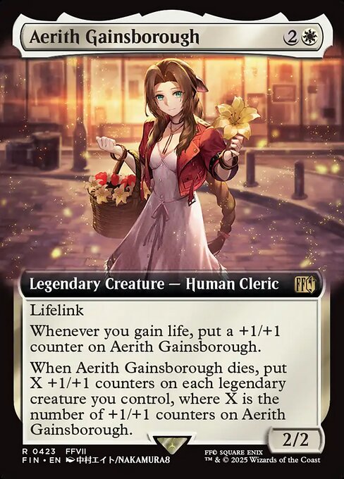 【ENG】【Foil】■拡張アート■《エアリス・ゲインズブール/Aerith Gainsborough》[FIN]