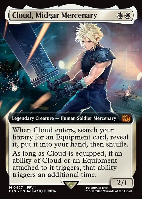 【ENG】■拡張アート■《ミッドガルの傭兵、クラウド/Cloud, Midgar Mercenary》[FIN]