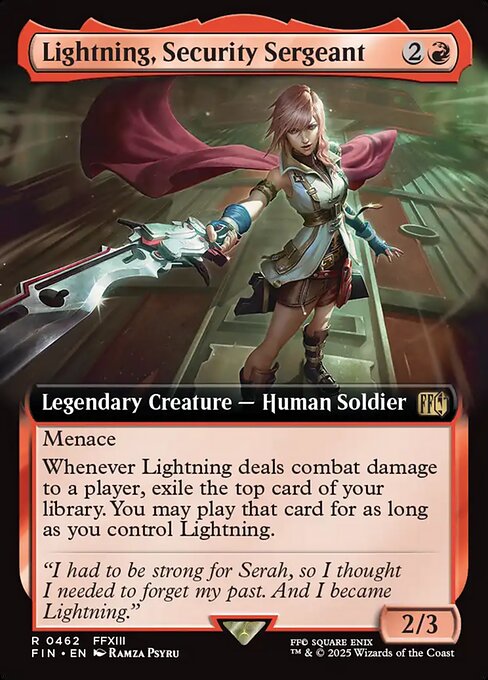 【ENG】■拡張アート■《刃向かう者、ライトニング/Lightning, Security Sergeant》[FIN]