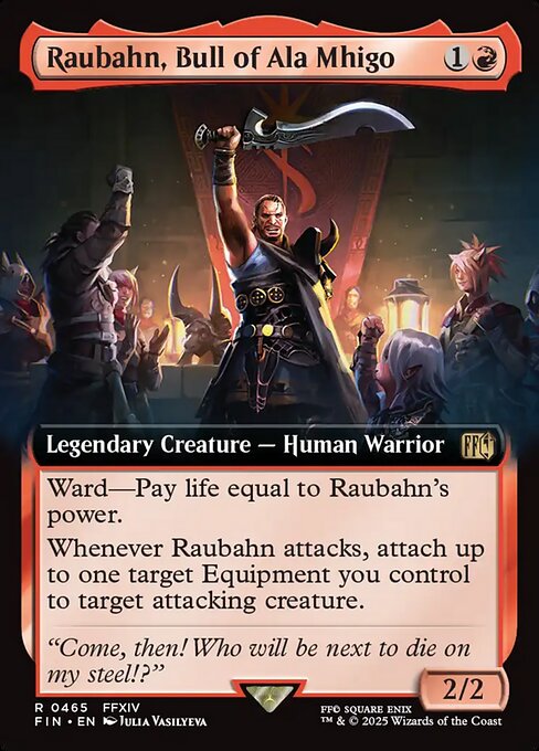 【ENG】■拡張アート■《アラミゴの猛牛、ラウバーン/Raubahn, Bull of Ala Mhigo》[FIN]