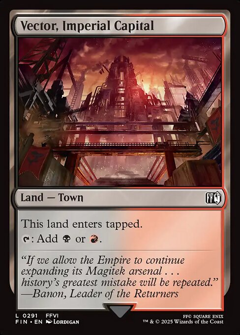 【ENG】【Foil】《帝国首都、ベクタ/Vector, Imperial Capital》[FIN]