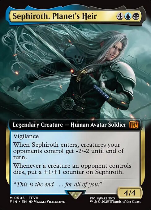 【ENG】■拡張アート■《星の継承者、セフィロス/Sephiroth, Planet's Heir》[FIN]