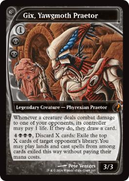 【ENG】【Foil】《ヨーグモスの法務官、ギックス/Gix, Yawgmoth Praetor》[MB2]