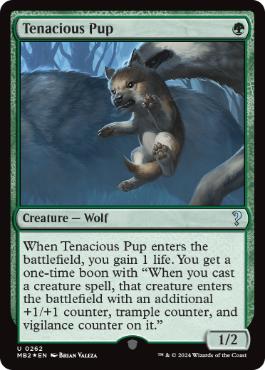 【ENG】【Foil】《執拗な仔狼/Tenacious Pup》[MB2]