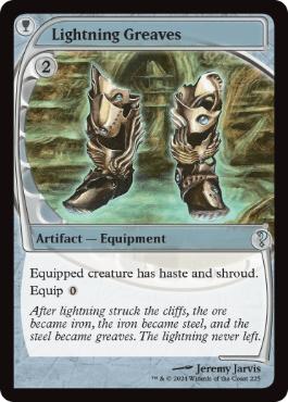 【ENG】【Foil】《稲妻のすね当て/Lightning Greaves》[MB2]