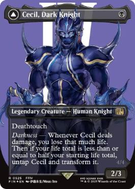 【ENG】【Foil】■ボーダーレスサージ■《暗黒騎士、セシル/Cecil, Dark Knight》[FIN]