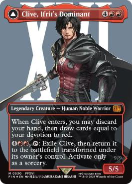 【ENG】【Foil】■ボーダーレスサージ■《イフリートのドミナント、クライヴ/Clive, Ifrit's Dominant》[FIN]