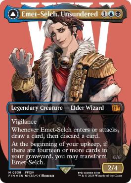 【ENG】【Foil】■ボーダーレスサージ■《オリジナル、アシエン・エメトセルク/Emet-Selch, Unsundered》[FIN]