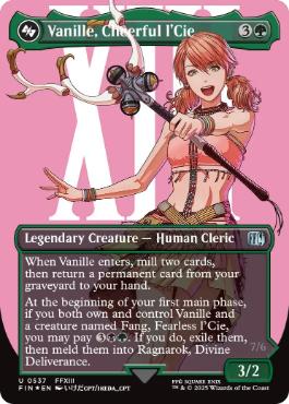 【ENG】【Foil】■ボーダーレスサージ■《陽気なルシ、ヴァニラ/Vanille, Cheerful l'Cie》[FIN]