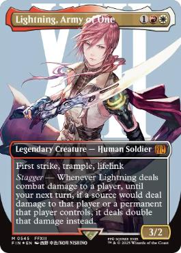 【ENG】【Foil】■ボーダーレスサージ■《シーンドライブ、ライトニング/Lightning, Army of One》[FIN]