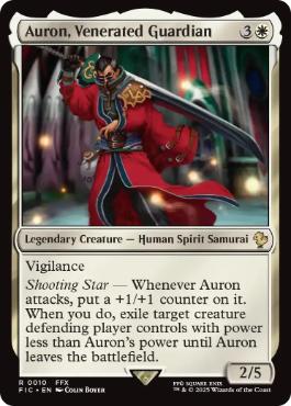 【ENG】【Foil】■サージ■《武伝のガード、アーロン/Auron, Venerated Guardian》[FIC]
