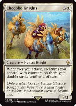 【ENG】【Foil】■サージ■《チョコボ騎兵隊/Chocobo Knights》[FIC]