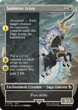 【ENG】【Foil】■ボーダーレス■《召喚：イクシオン/Summon: Ixion》[FIC]