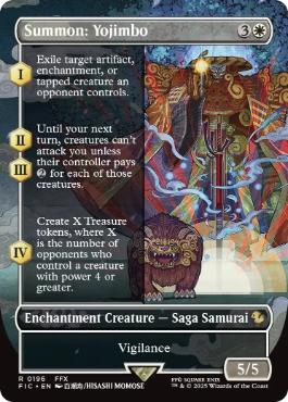 【ENG】【Foil】■ボーダーレス■《召喚：ヨウジンボウ/Summon: Yojimbo》[FIC]