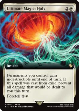 【ENG】【Foil】■拡張アート■《究極魔法「ホーリー」/Ultimate Magic: Holy》[FIC]