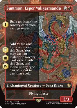 【ENG】【Foil】■ボーダーレス■《召喚：幻獣ヴァリガルマンダ/Summon: Esper Valigarmanda》[FIC]
