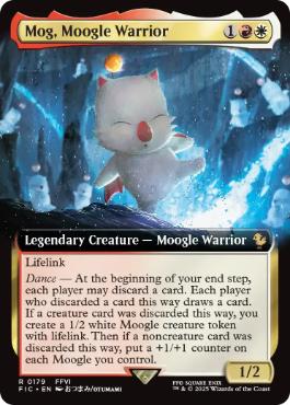 【ENG】【Foil】■拡張アート■《モーグリ族の戦士、モグ/Mog, Moogle Warrior》[FIC]
