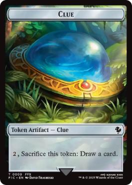 【ENG】【Foil】■サージ■《手掛かり+宝物トークン/Clue+Treasure Token》[FIC]