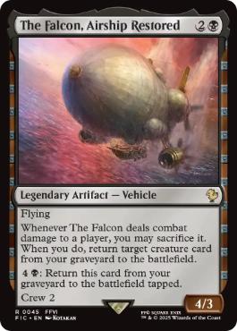 【ENG】【Foil】■サージ■《よみがえる翼、ファルコン号/The Falcon, Airship Restored》[FIC]