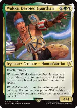 【ENG】【Foil】■サージ■《敬虔なガード、ワッカ/Wakka, Devoted Guardian》[FIC]