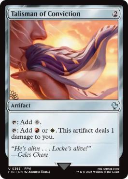 【ENG】【Foil】■サージ■《確信のタリスマン/Talisman of Conviction》[FIC]
