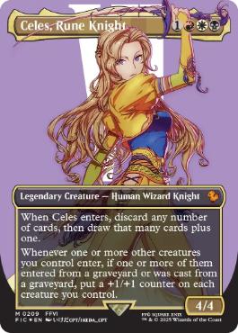 【ENG】【Foil】■ボーダーレスサージ■《ルーンナイト、セリス/Celes, Rune Knight》[FIC]