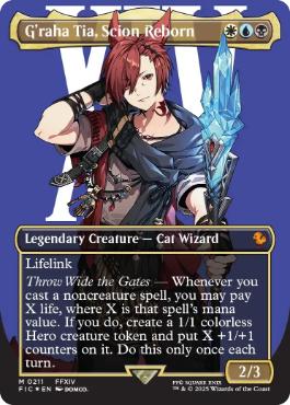 【ENG】【Foil】■ボーダーレスサージ■《時空を渡りし者、グ・ラハ・ティア/G'raha Tia, Scion Reborn》[FIC]