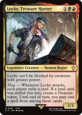 【ENG】【Foil】■サージ■《トレジャーハンター、ロック/Locke, Treasure Hunter》[FIC]
