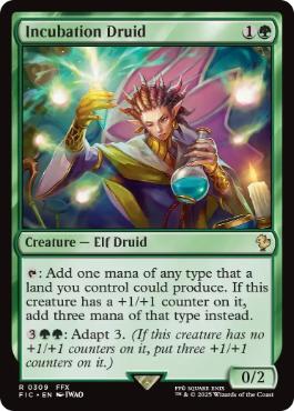【ENG】【Foil】■サージ■《培養ドルイド/Incubation Druid》[FIC]