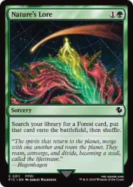 【ENG】【Foil】■サージ■《自然の知識/Nature's Lore》[FIC]
