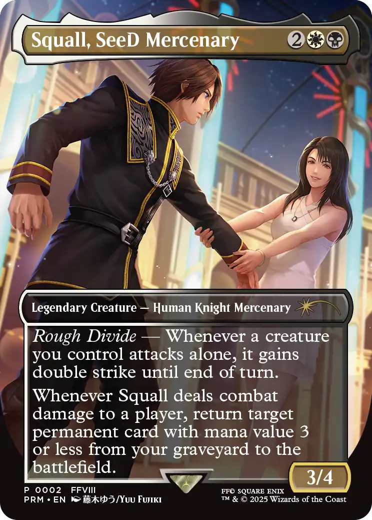 【ENG】【Foil】■ボーダーレス■《SeeDの傭兵、スコール/Squall, SeeD Mercenary》[ショーダウン]
