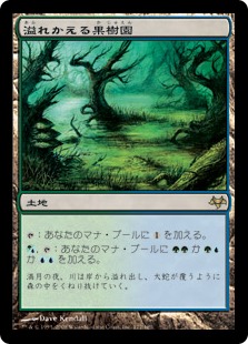 【JPN】【Foil】《溢れかえる果樹園/Flooded Grove》[EVE]