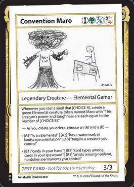 【ENG】■エンブレムなし■《Convention Maro》(MagicConプロモ)[Mystery Booster Playtest Cards]