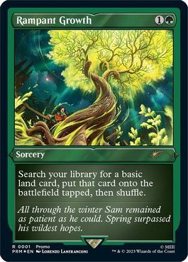 【ENG】【Foil】■エッチング■《不屈の自然/Rampant Growth》[流星マーク]