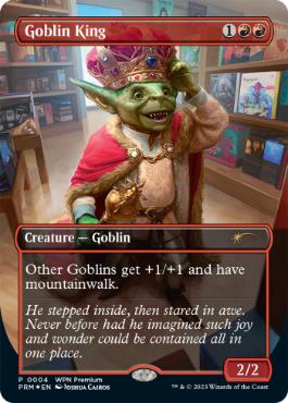 【ENG】【Foil】《ゴブリンの王/Goblin King》(褒賞プロモ)[流星マーク]