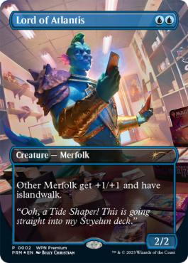 【ENG】【Foil】《アトランティスの王/Lord of Atlantis》(褒賞プロモ)[流星マーク]