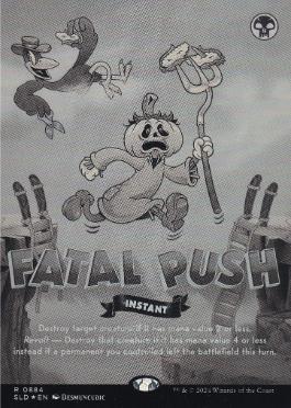 【ENG】【Foil】《致命的な一押し/Fatal Push》(0884)[Secret Lair]