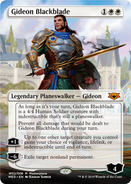 【ENG】【Foil】《黒き剣のギデオン/Gideon Blackblade》(MED-WAR)[Mythic Edition]