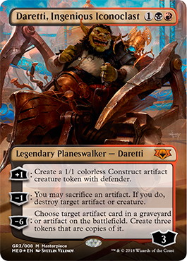 【ENG】【Foil】《巧妙な偶像破壊者、ダレッティ/Daretti, Ingenious Iconoclast》(MED-GRN)[Mythic Edition]