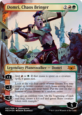 【ENG】【Foil】《混沌をもたらす者、ドムリ/Domri, Chaos Bringer》(MED-RNA)[Mythic Edition]