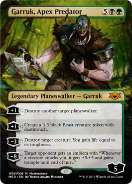【ENG】【Foil】《頂点捕食者、ガラク/Garruk, Apex Predator》(MED-WAR)[Mythic Edition]