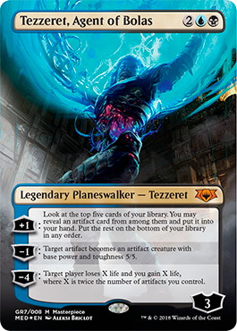 【ENG】【Foil】《ボーラスの工作員、テゼレット/Tezzeret, Agent of Bolas》(MED-GRN)[Mythic Edition]