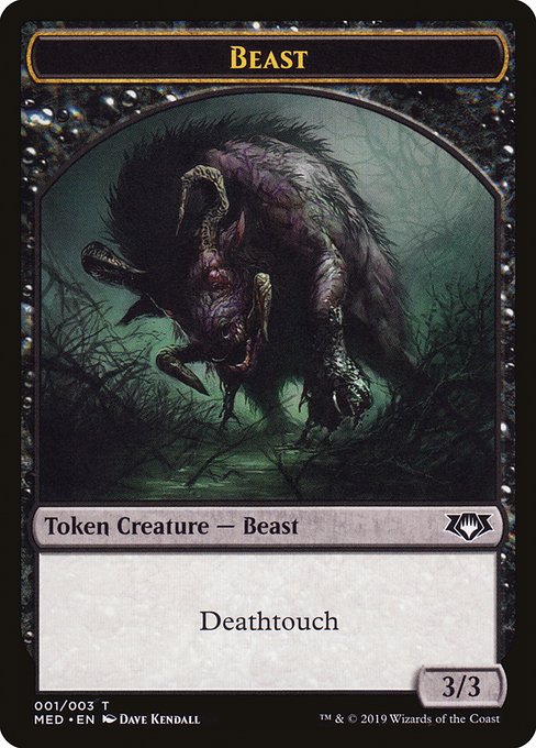 【ENG】(001)《ビーストトークン/Beast Token》[MED-WAR]