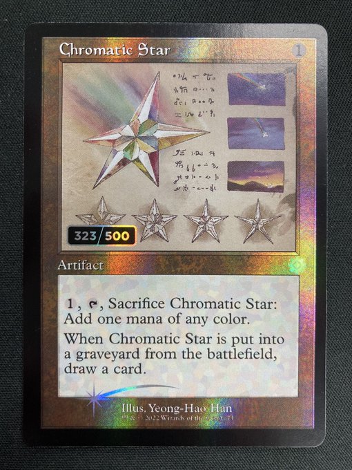 【ENG】【Foil】■ダブルレインボウ■《彩色の星/Chromatic Star》[BOR]