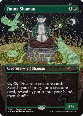 【ENG】【Foil】《獣相のシャーマン/Fauna Shaman》(0041)[Secret Lair Prize]