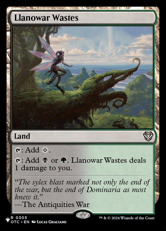 【ENG】《ラノワールの荒原/Llanowar Wastes》[PWシンボル付き再販]