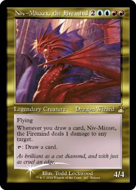 【ENG】【Foil】■旧枠■《火想者ニヴ＝ミゼット/Niv-Mizzet, the Firemind》[発売記念]