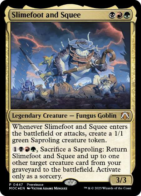 【ENG】【Foil】《スライムフットとスクイー/Slimefoot and Squee》[プレリリース]