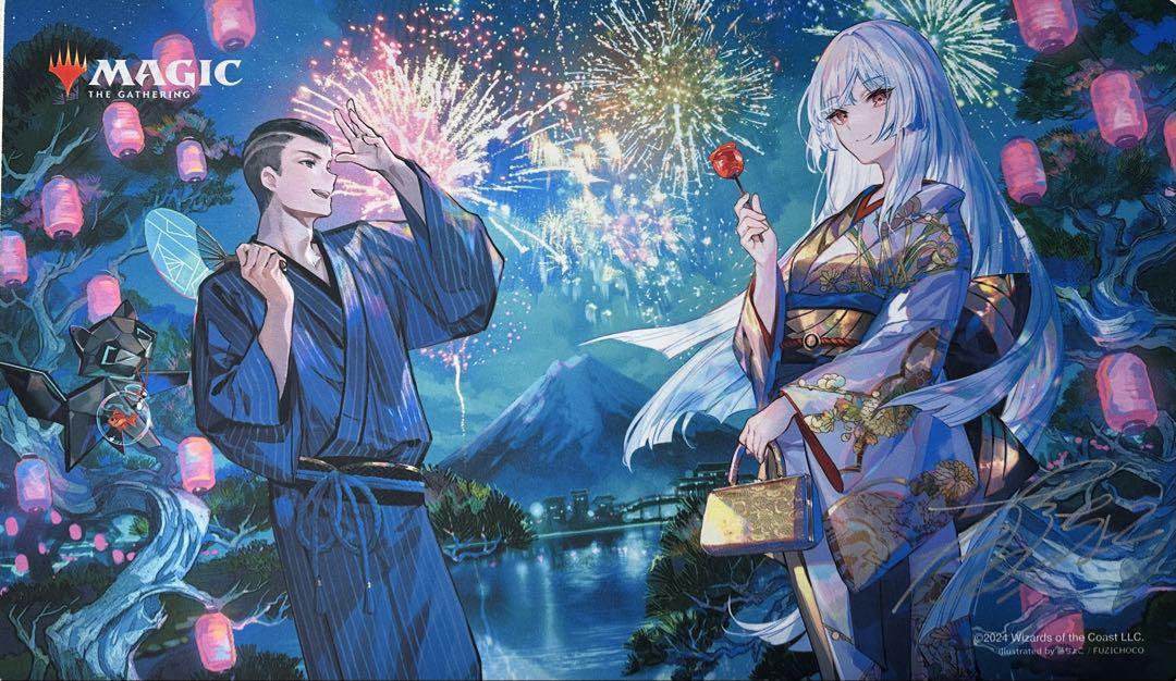 【サプライ】『放浪皇の夏祭りキャンペーン』プレイマット※直筆サイン入りシルバーver