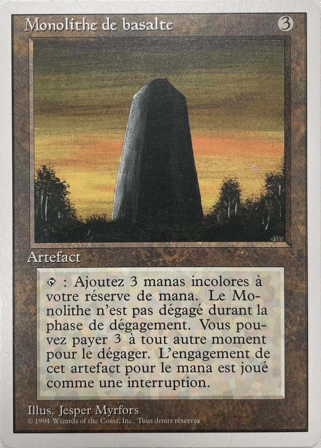 【FRA】《玄武岩のモノリス/Basalt Monolith》[3ED]